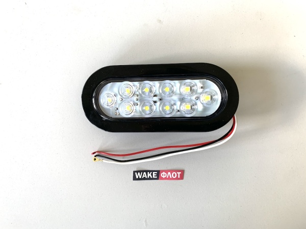 Лампа прицепа, кормовая, белый свет, установка в резиновый корпус, BOATMATE